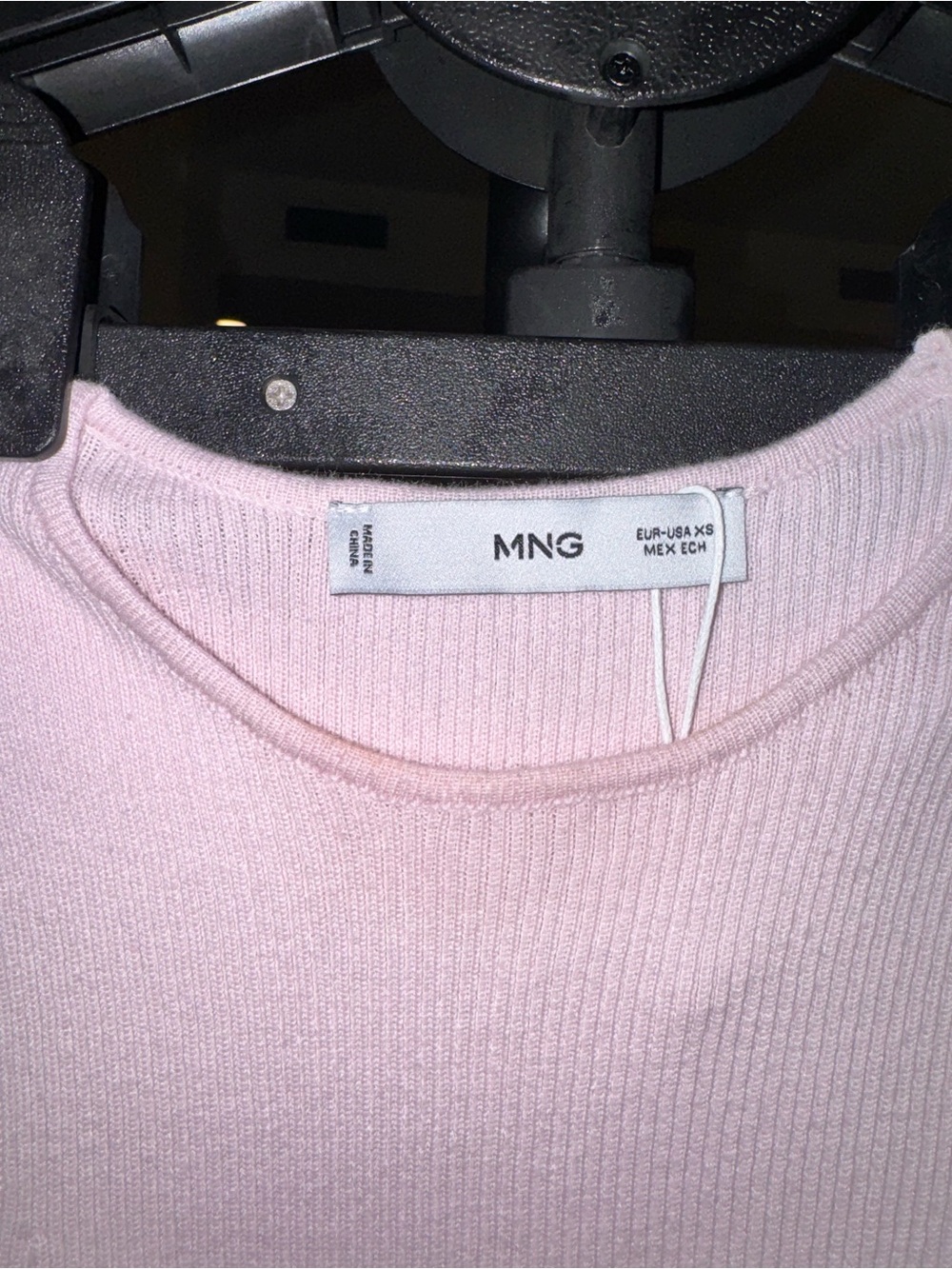 Mango Ribbed Tank Top - Pale Pink - Picture 7 of 8